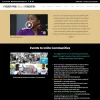 Asbury Park Music Foundation website homepage featuring navigation menu, donation button, youth music education video, and community events section.