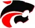 Jackson Memorial High School red and black panther head logo design