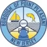 Point Pleasant, New Jersey municipal emblem seal featuring nautical and architectural symbols on circular badge.